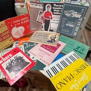 Vintage Music Book Collection sheet music